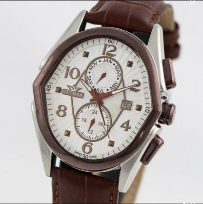 OPTIMA • OSC272 • 42x44.5mm • Swiss Watch • Date SubDay • Dual Time