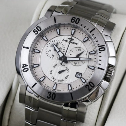 Murex • Swiss Chronograph Watch • Stainless Steel Quartz MUC578 • Date SubDay