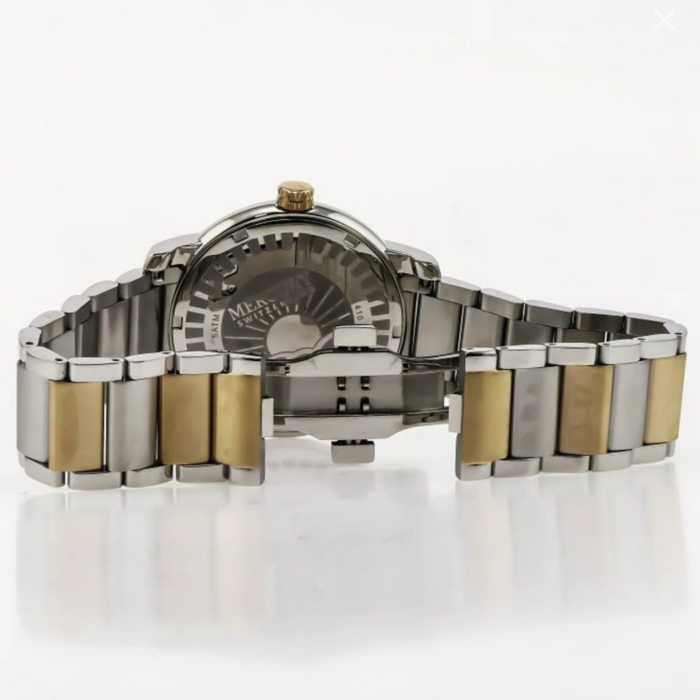 Mercury Swiss Watch Mens 41mm Stainless Steel & PVD Gold Quartz 5ATM ME410