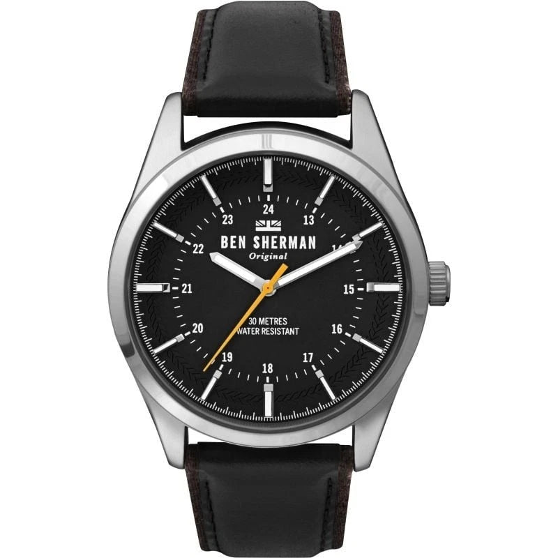 Ben Sherman Men Watch • Stainless Steel • 43mm • Quartz • 3ATM • WB027B