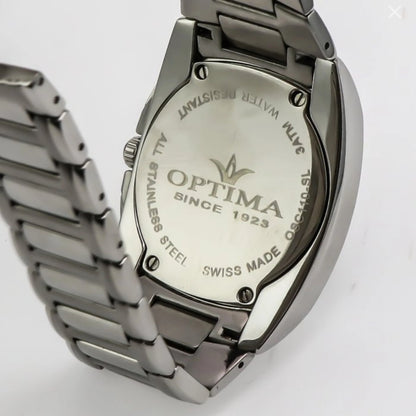 Optima Swiss Chronograph Watch 40.9x48.2mm Stainless Steel Quartz 3ATM OSC110
