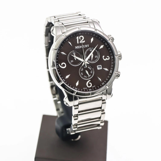 MERCURY Swiss Chronograph Watch Stainless Steel Quartz ME10245 Men