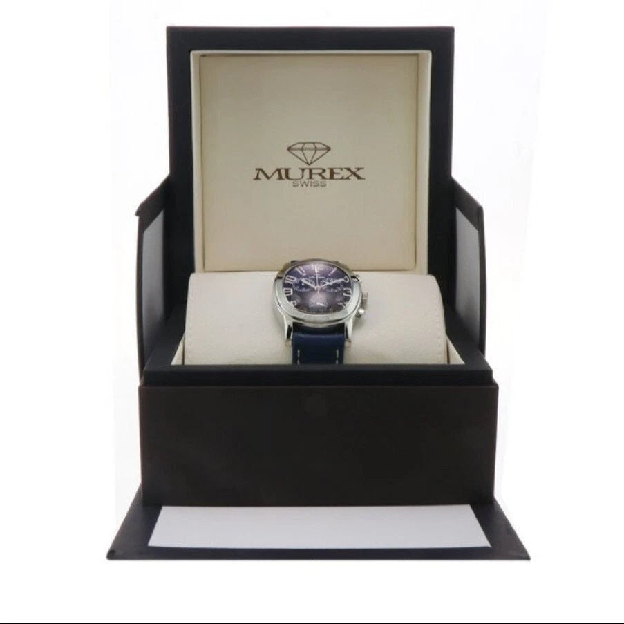 Murex Swiss Chronograph Watch ISC701-SL-9 Day Date Oval