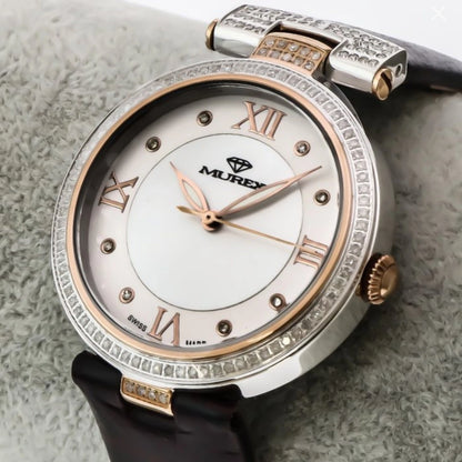 Murex Swiss Diamond Watch 34mm Stainless Steel Quartz 3ATM MUL589