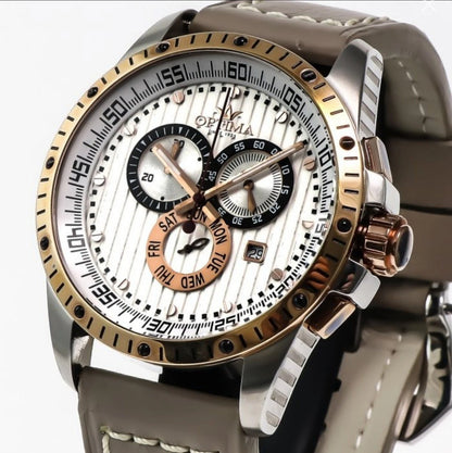 Optima • Swiss Chronograph Watch • Stainless Steel Quartz • 45mm • OSC281-SRL-1