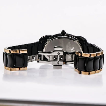 Optima Swiss Watch 35mm Oval Stainless Steel & PVD Rose Gold Quartz 5ATM OSL250