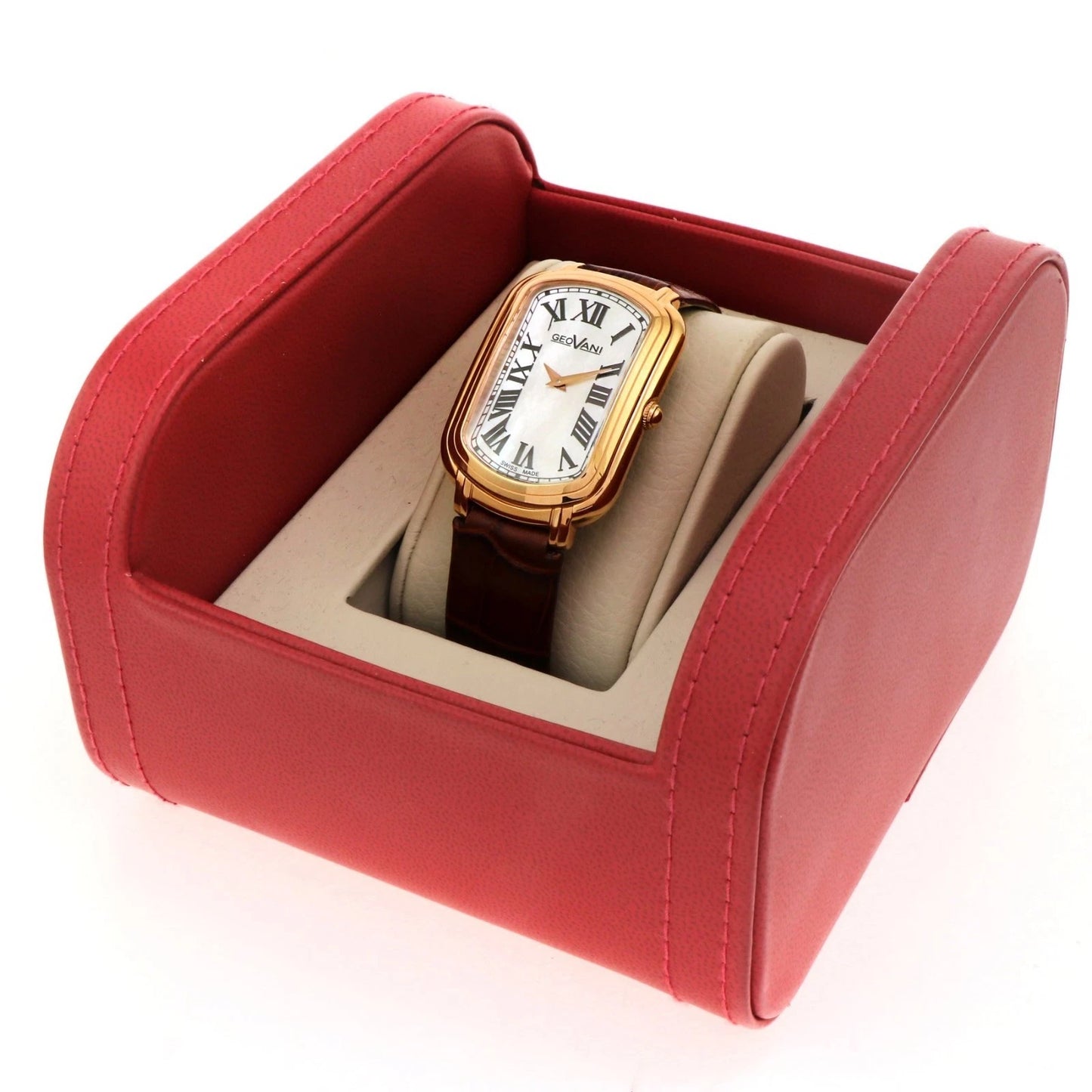 Geovani Swiss 31x42mm Stainless Steel & PVD Gold Quartz Watch 3ATM GOB504