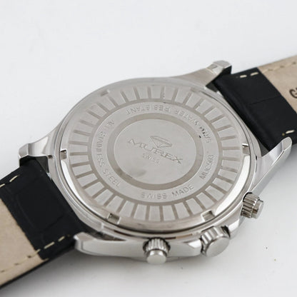 Murex Swiss 44mm Chronograph Watch Stainless Steel Quartz 5 ATM MUC503