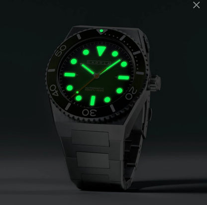 Cadola 44mm Farina Automatic "Moss Drift" Watch 42 Hr PR • PreOrder Ship 4/21/26