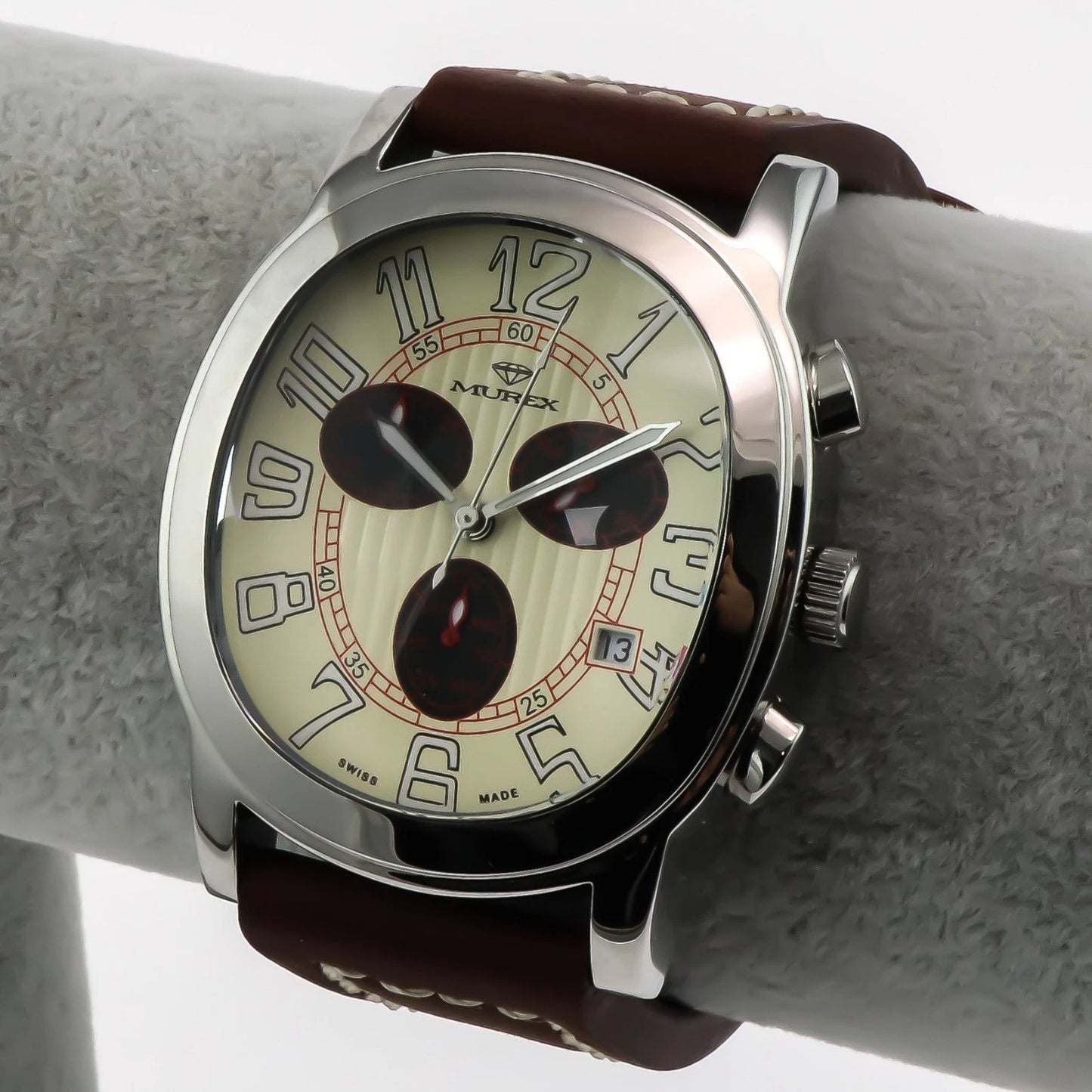 MUREX Swiss Watch Stainless Steel Quartz 41.85x50mm 3ATM ISC701