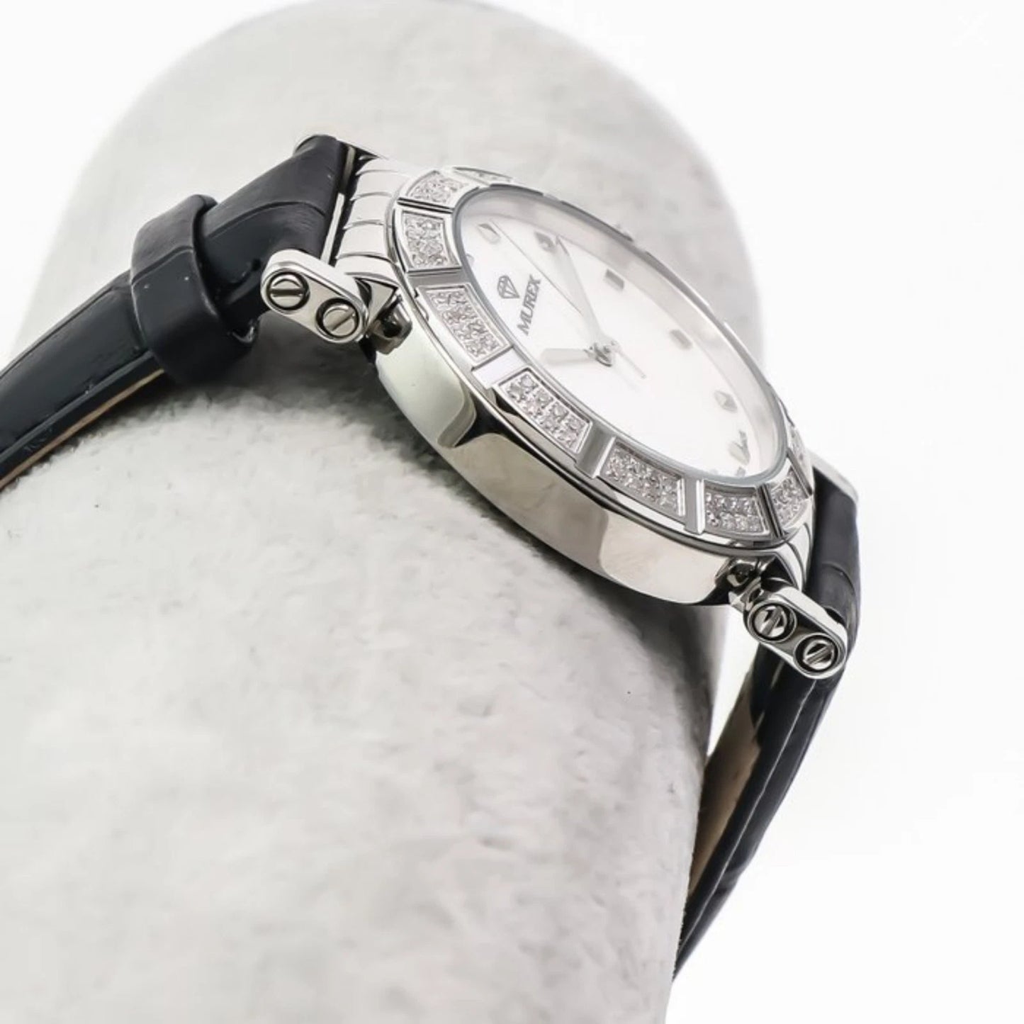 Murex Swiss Diamond Watch 34mm Stainless Steel & Silver Quartz 5ATM RSL964