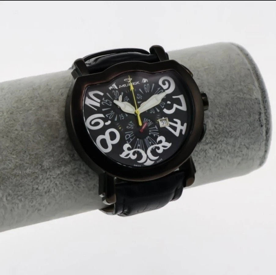 MUREX Swiss Chronograph Stainless Steel Quartz Watch 42.5x52mm 3ATM ISC792