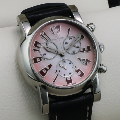 Murex Swiss Chronograph Watch Stainless Steel Quartz 43.5x39mm 3ATM ISC680
