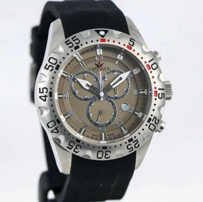 Optima • Swiss Chronograph Watch • Stainless Steel • 47mm Quartz • OSC342 • 5ATM