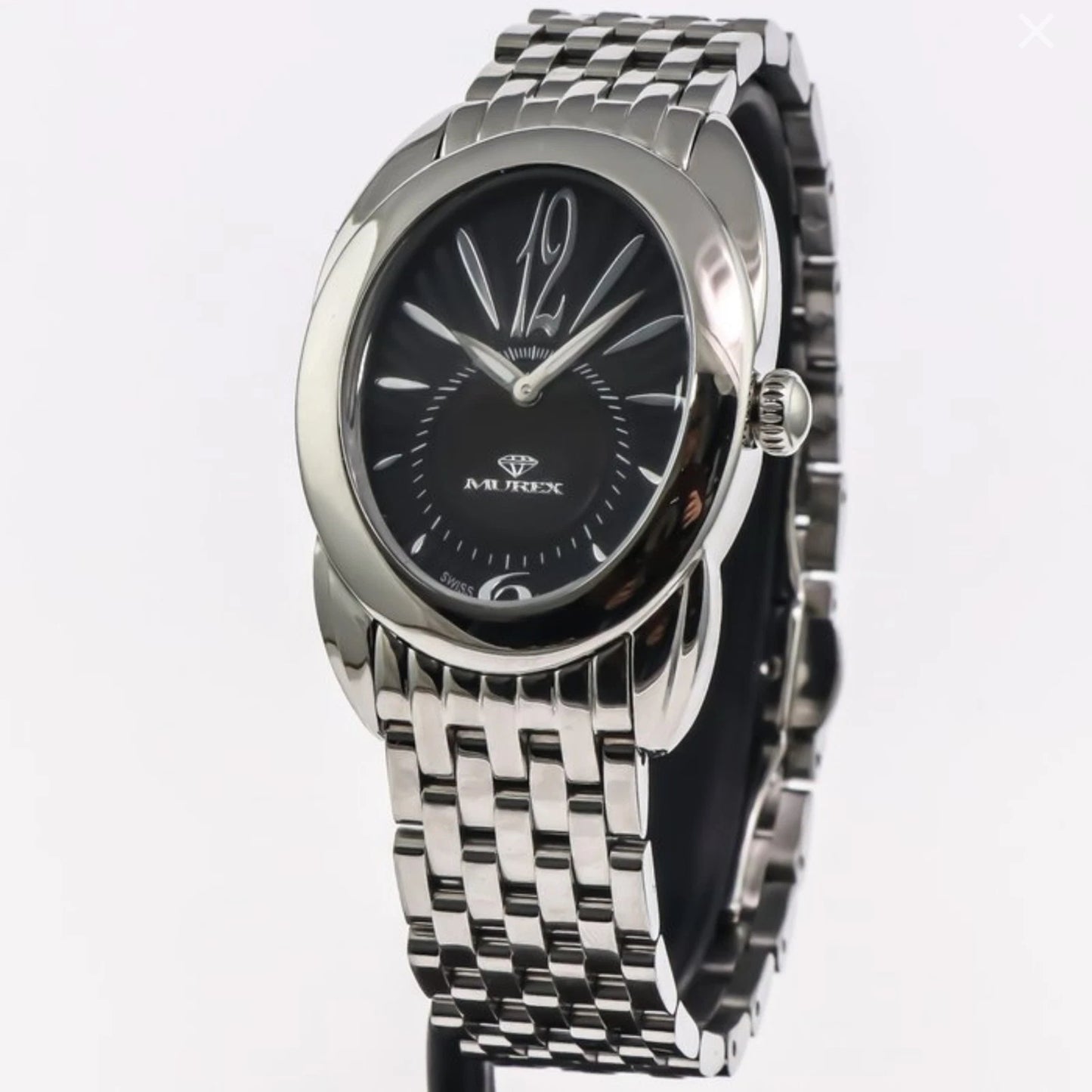 Murex Swiss Watch 32mm Stainless Steel Quartz Black Mother Of Pearl 5ATM RSL949