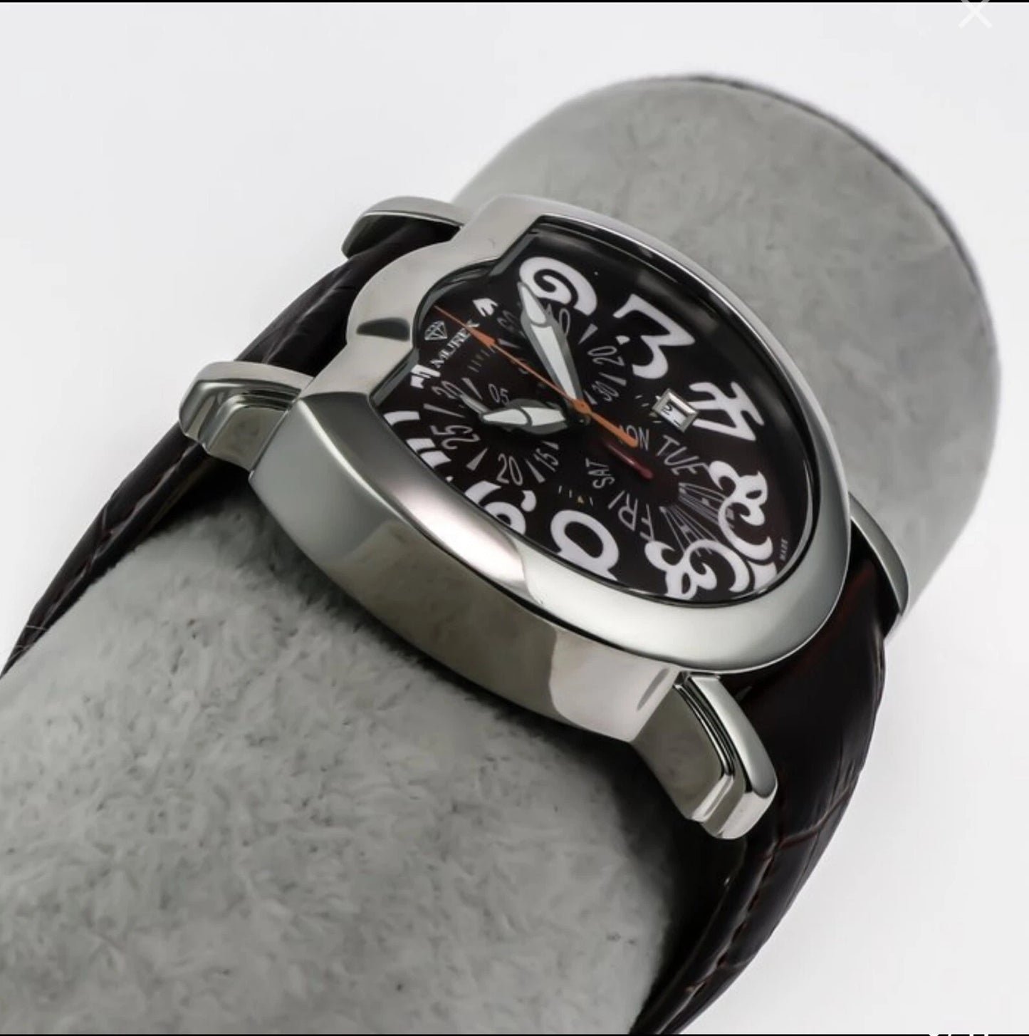 MUREX 42x52mm Swiss Chronograph Stainless Steel Quartz Watch 3ATM ISC792