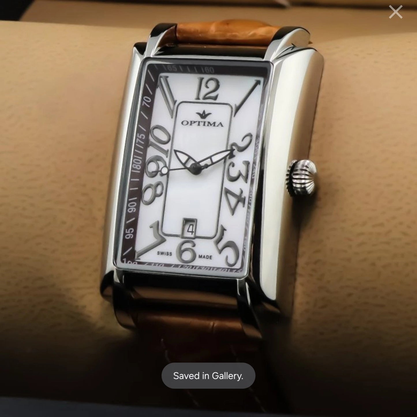 Optima Swiss Watch 29x40mm Stainless Steel Quartz 5 OSM123