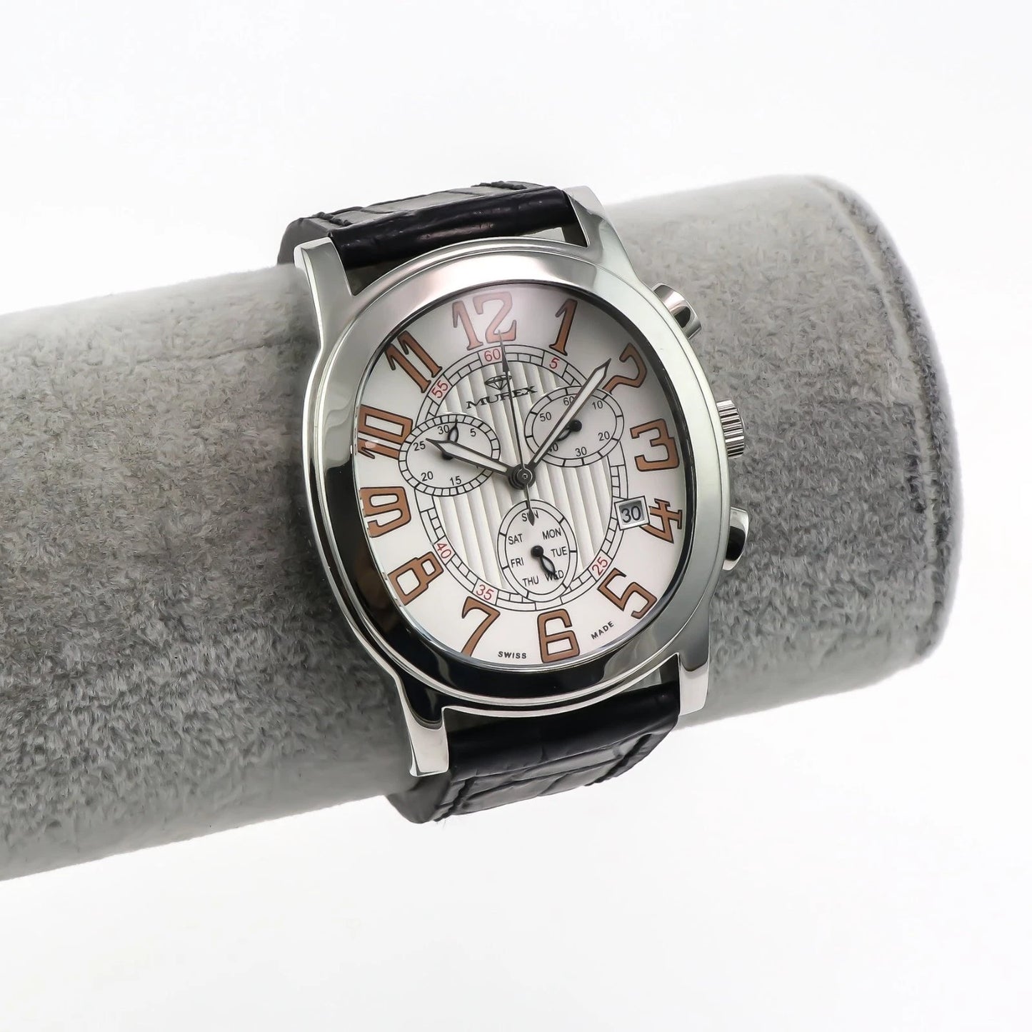 Murex Swiss Moonphase Watch Stainless Steel Quartz 3ATM ISC701