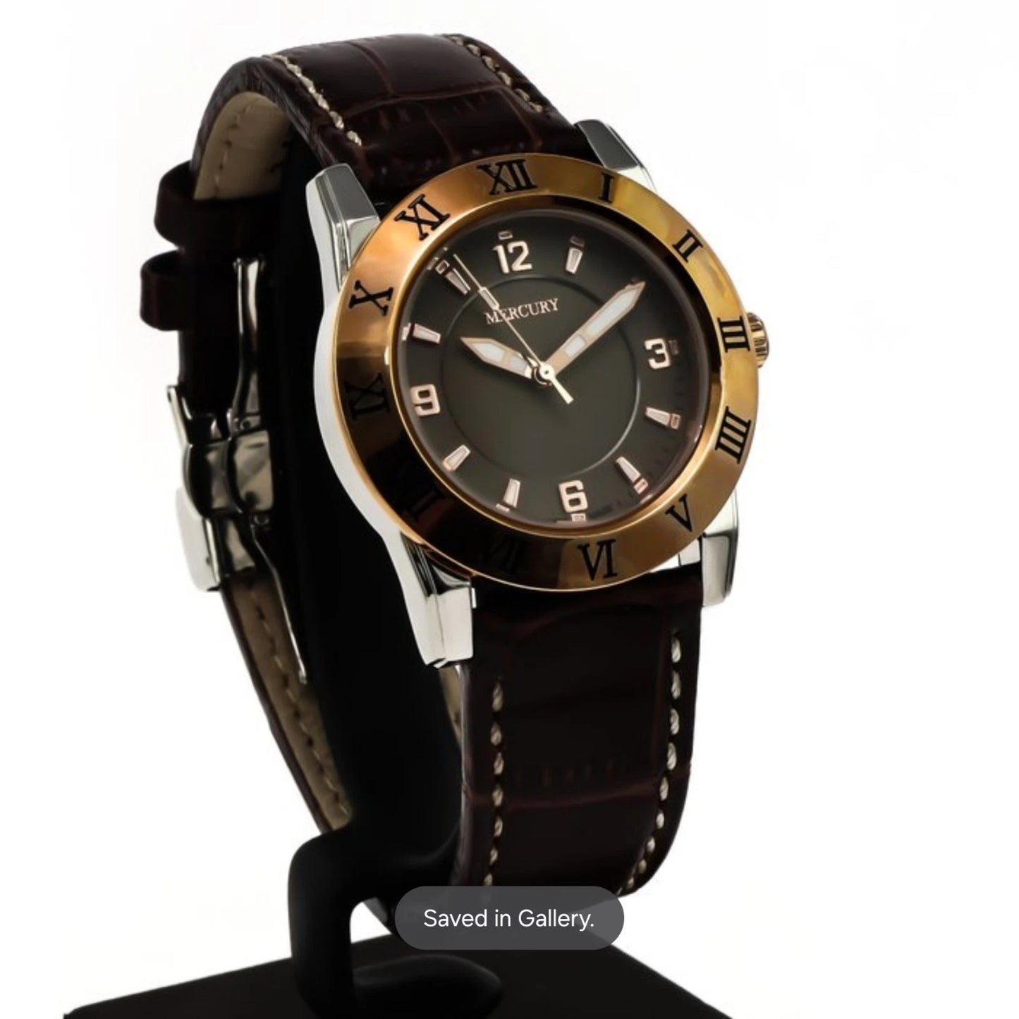 Mercury Swiss Watch 36mm Stainless Steel & PVD Rose Gold Quartz 5ATM ME10230