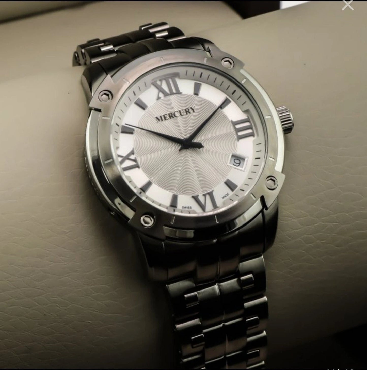 Mercury Swiss Watch Women's Stainless Steel Quartz 38.5mm 10ATM ME10240