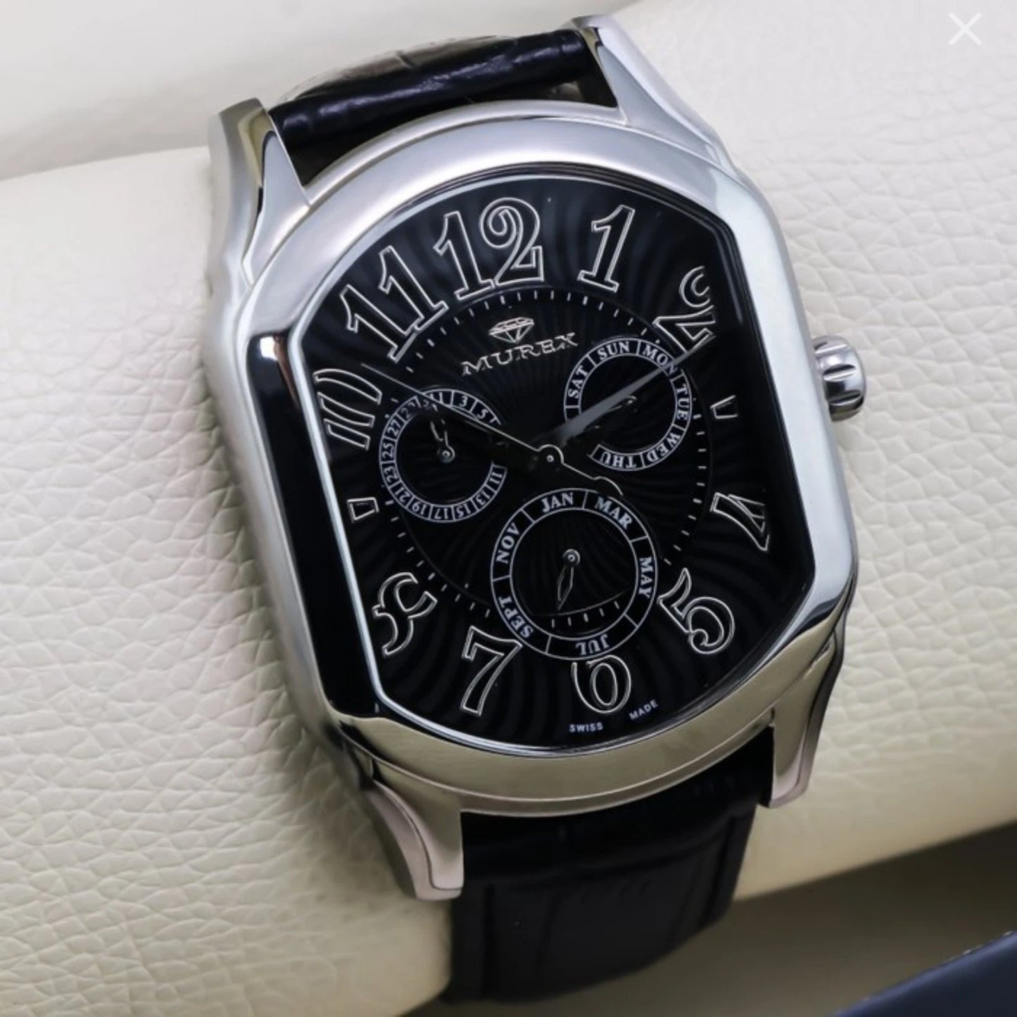 Murex Swiss Watch 39mm Quartz Stainless Steel Calendar Subdials FSM790
