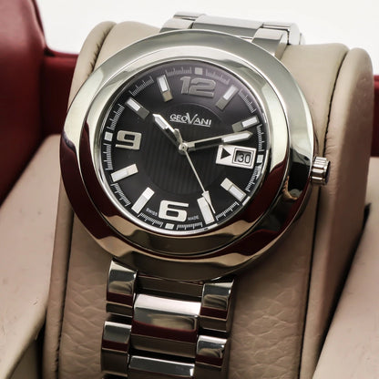 Geovani Swiss 44mm Stainless Steel Quartz Watch 3ATM GOB511
