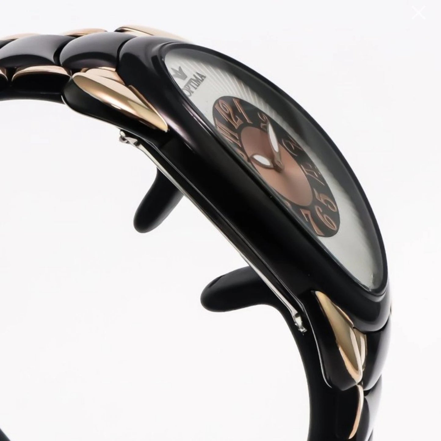 Optima Swiss Watch 35mm Oval Stainless Steel & PVD Rose Gold Quartz 5ATM OSL250