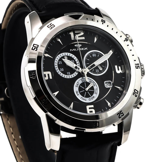 Murex Swiss 45mm Chronograph Watch Stainless Steel Quartz 5 ATM MUC508