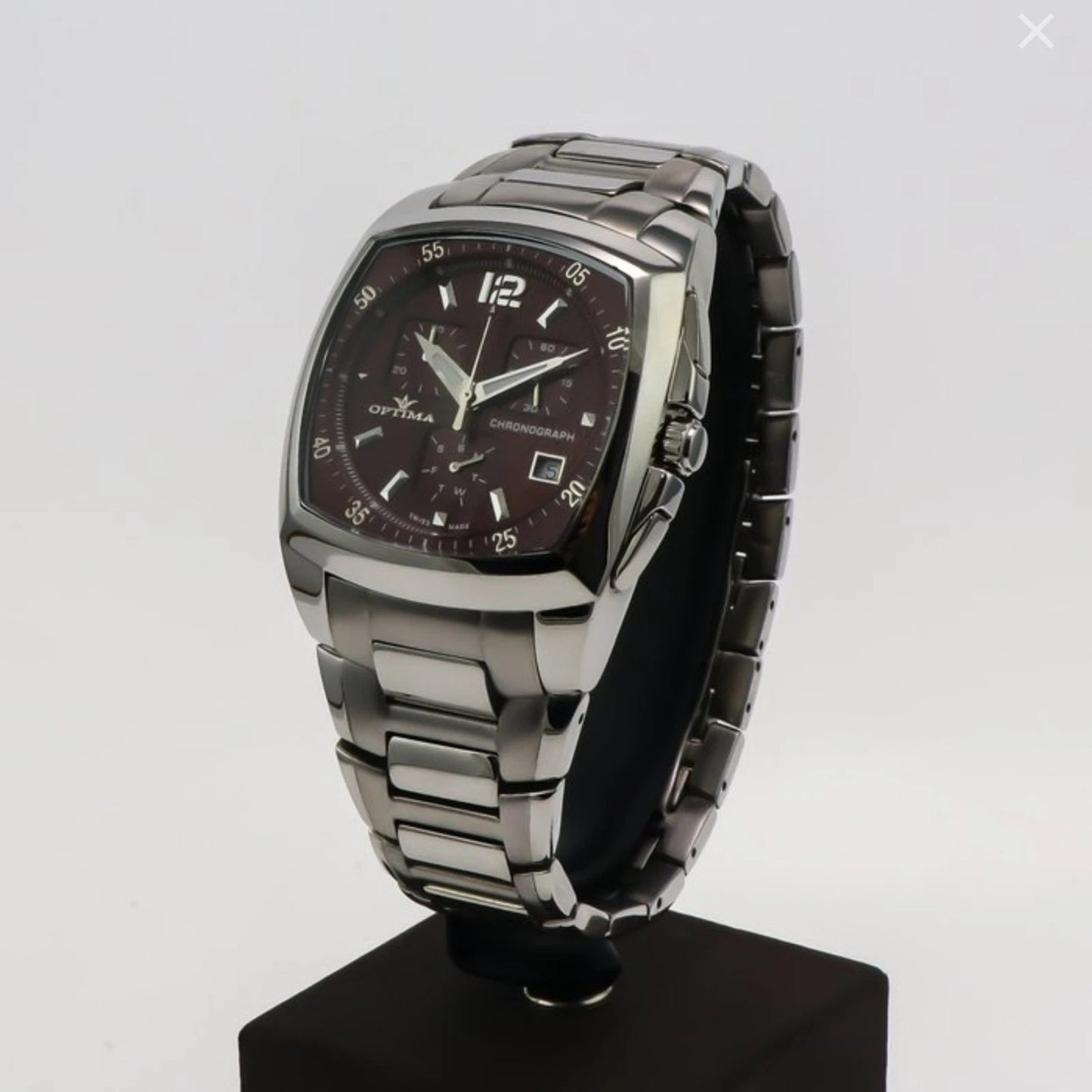 Optima Swiss Chronograph Watch 40.9x48.2mm Stainless Steel Quartz 3ATM OSC110