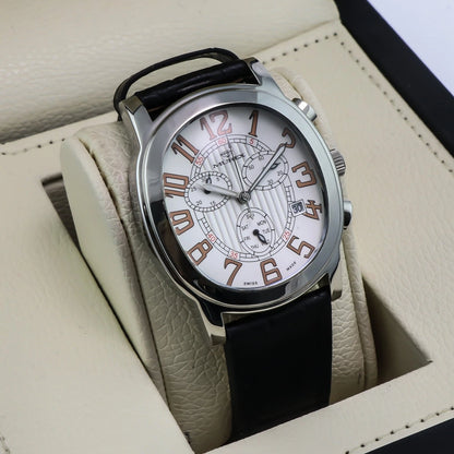 Murex Swiss Moonphase Watch Stainless Steel Quartz 3ATM ISC701
