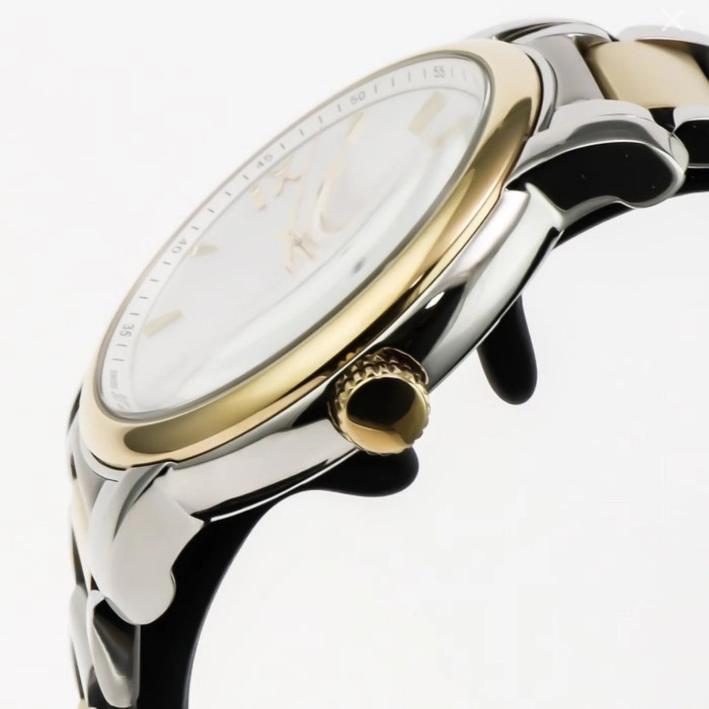 Mercury Swiss Watch Mens 41mm Stainless Steel & PVD Gold Quartz 5ATM ME410