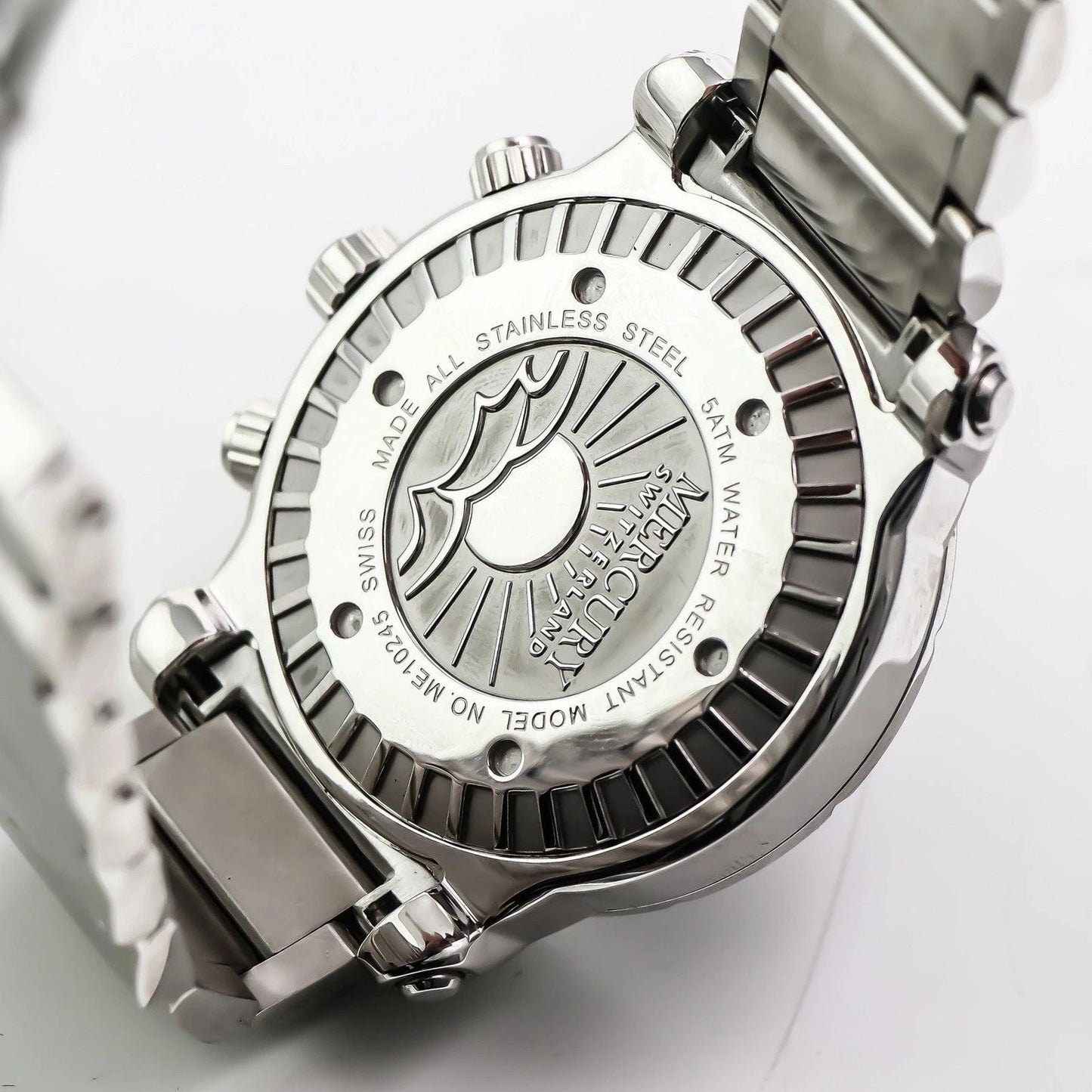 MERCURY Swiss Chronograph Watch Stainless Steel Quartz ME10245 Men
