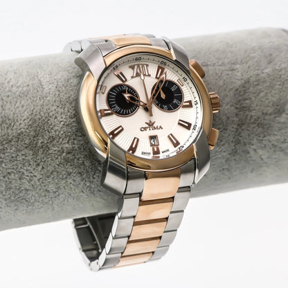 Optima • Swiss Chronograph Watch • Stainless Steel • Quartz • 43mm • OSC275