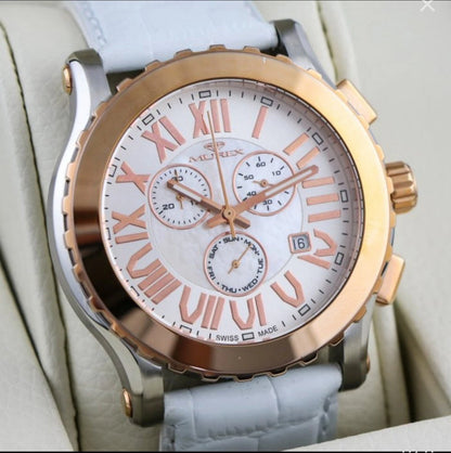 Murex Swiss 45mm Chronograph Quartz Watch Date SubDay 3ATM ISC914
