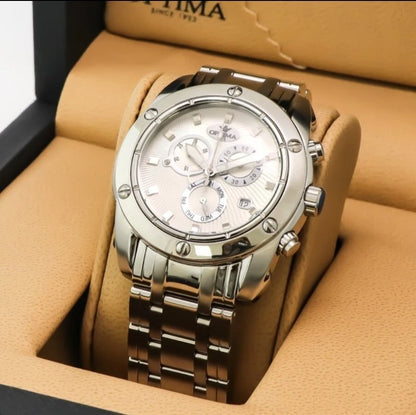 Optima • Swiss Chronograph Watch • OSC293-SS-1 • Date SubDay • 45mm WR 5ATM