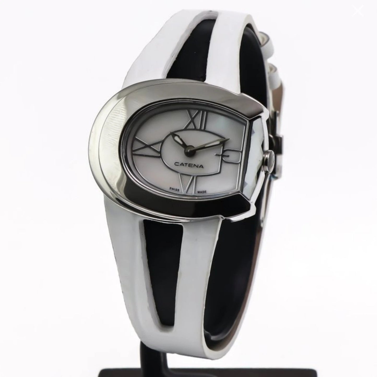 Catena Swiss 37mm Ronda Quartz Watch Stainless Steel 5ATM B001SCR13