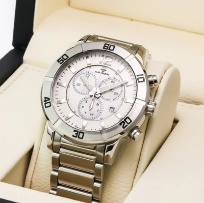 Murex Swiss 45mm Chronograph Watch Stainless Steel Quartz 5 ATM MUC526